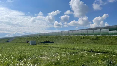 Ansicht Grundstücke seitlich der Umfahrung