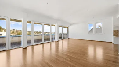 Blick vom Eingang in den Wohnsalon