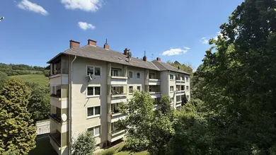 Blick vom Balkon