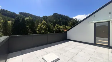 Terrassenansicht mit Ausblick auf Judenburg