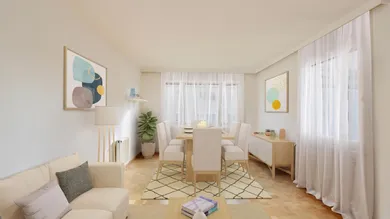 Wohnzimmer - virtuell eingerichtet