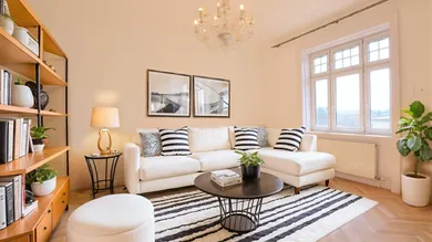 Wohnzimmer (virtuell eingerichtet)