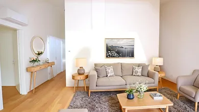 Wohnzimmer (virtuell eingerichtet)