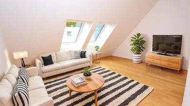 Wohnzimmer (virtuell eingerichtet)