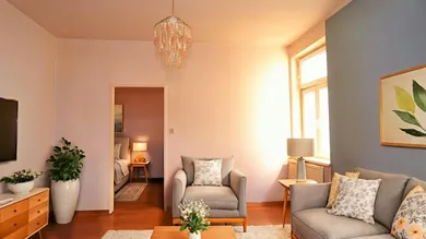 Wohnzimmer (virtuell eingerichtet)
