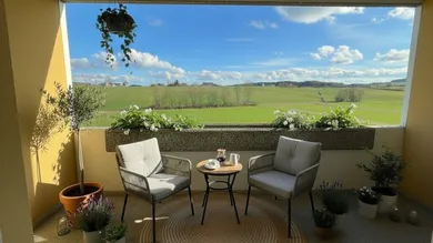 Möbelierungsbeispiel Balkon - KI generiert