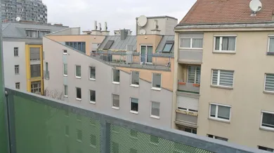 Blick vom Balkon