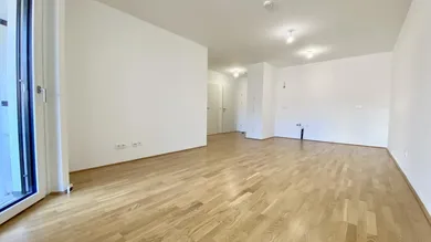 Wohnzimmer mit Küche