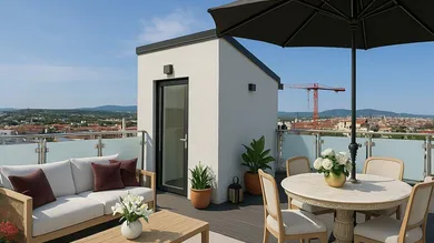 Dachterrasse Visualisierung