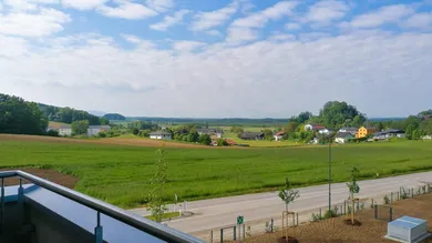 Ausblick vom Balkon