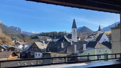 Ausblick vom Balkon nach Osten