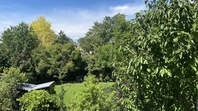 Ausblick Wohnzimmer - Hausgarten