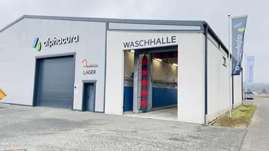Einfahrt Waschhalle