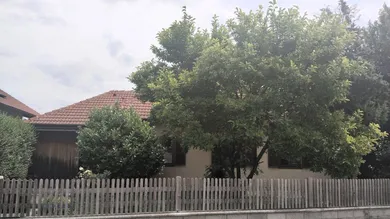 Bungalow Straßenseite Eingang