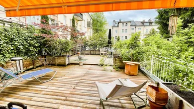 Terrasse mit fast 74 (!) m²