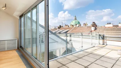 Terrasse in der 2. Etage