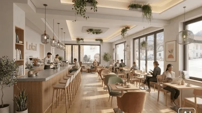 KI Visualisierung Cafe