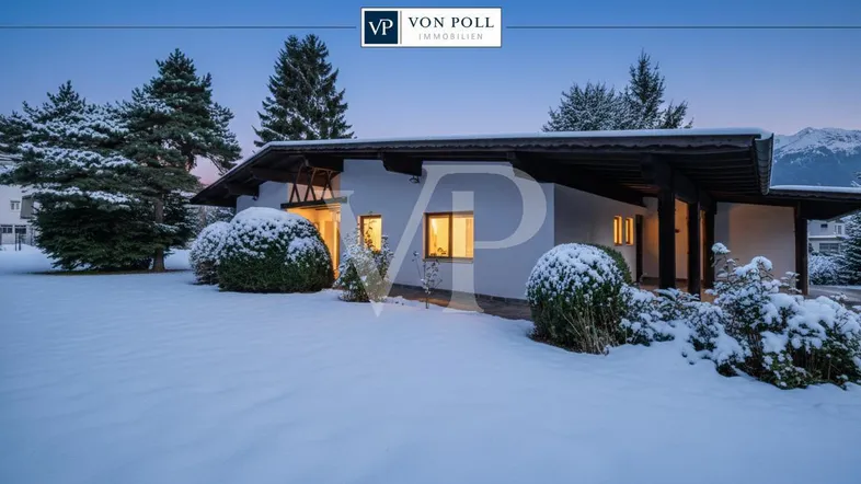 Zentral gelegener Bungalow mit großem Garten und überdachter Terrasse