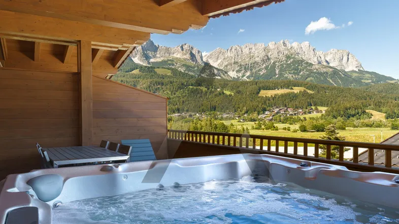 Möbliertes Chalet mit Blick auf den Wilden Kaiser