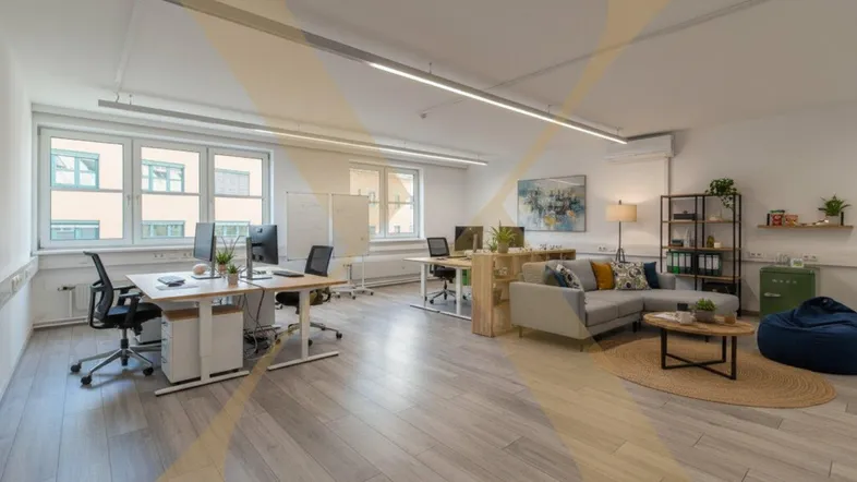 Büro I | Visualisierung – Einrichtung mittels KI ergänzt