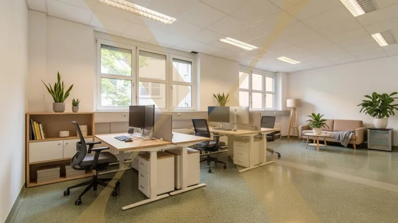 Büro I | Visualisierung – Einrichtung mittels KI ergänzt