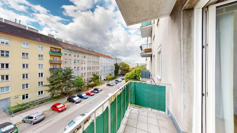 Blick vom Balkon