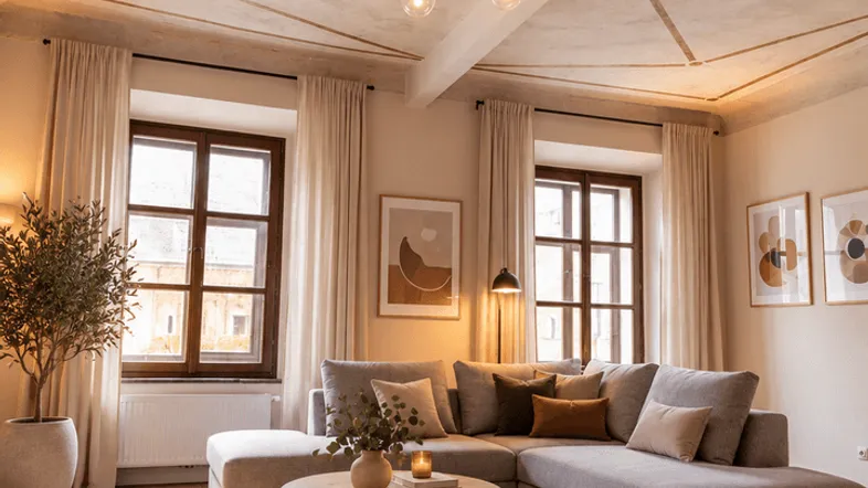 KI-bearbeitet – Wohnzimmer