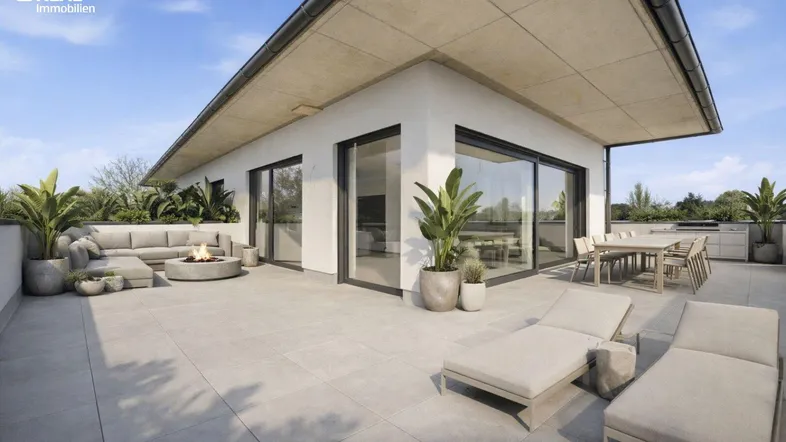 Echtes Penthouse mit 100 m² Terrasse in Graz