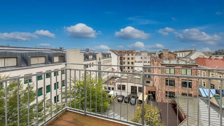 Ausblick vom Balkon