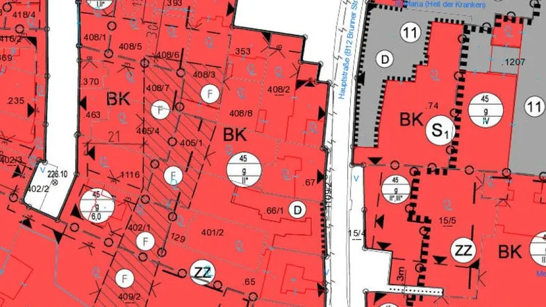 Bauland Kerngebiet in Zentrumszone - für kreative Bauträger!