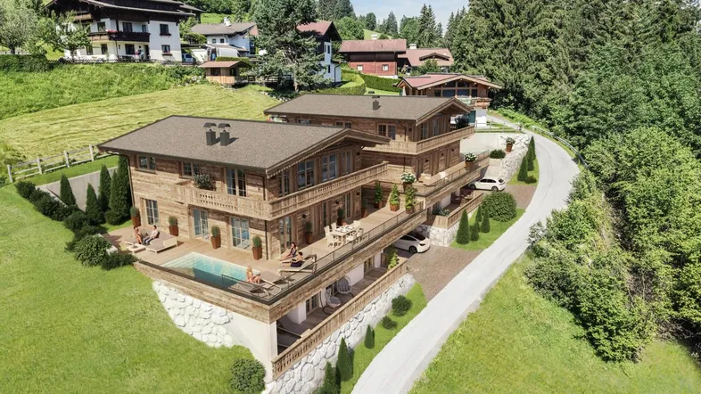 Zwei trendige Chalets in Toplage