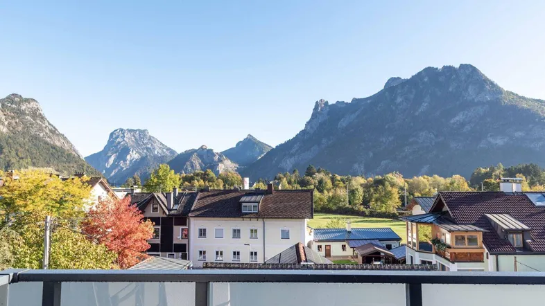 Gebirgsblick vom Balkon