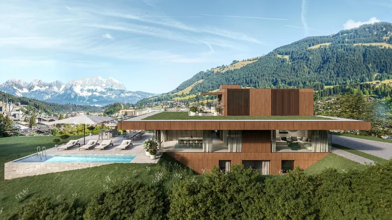 KITZIMMO-Residenz Ludwig - Luxusvilla in einzigartiger Aussichtslage - Immobilien Kitzbühel.