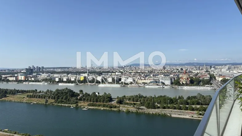 Ausblick Neue Donau, City