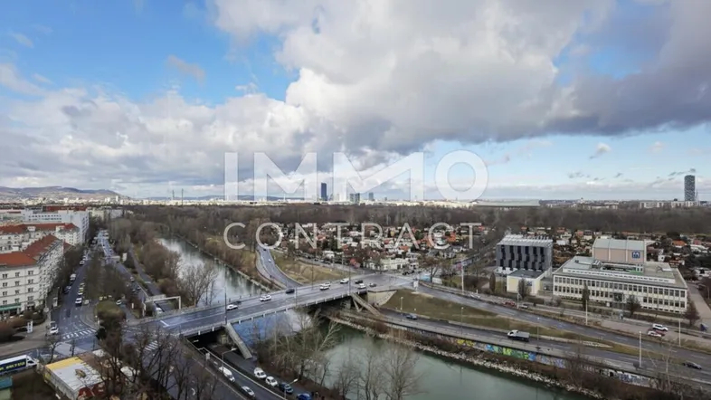 Ausblick Innere Stadt, Donaukanal & Prater