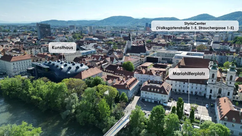 Styria Center - Murinsel - Mariahilferplatz
