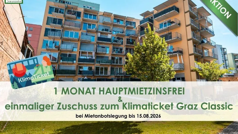 Ansicht eines modernen Mehrfamilienhauses mit zahlreichen Balkonen und grüner Umgebung in städtischer Lage.