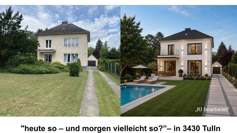 EFH 3430 Tulln - Ansicht Garten