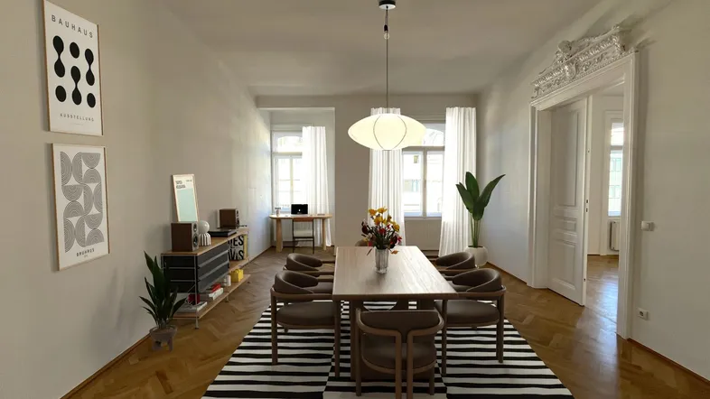 Esszimmer KI bearbeitet