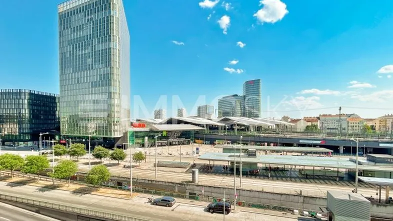 Blick auf den Hauptbahnhof