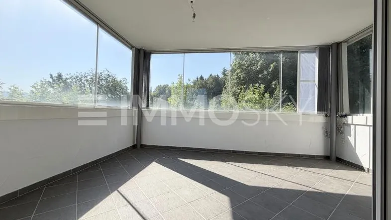 Verglaste Terrasse