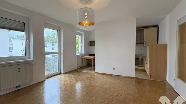 Wohn-Esszimmer-Küche-Balkon
