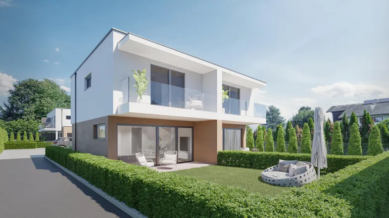 Doppelhaushälfte (Rendering)