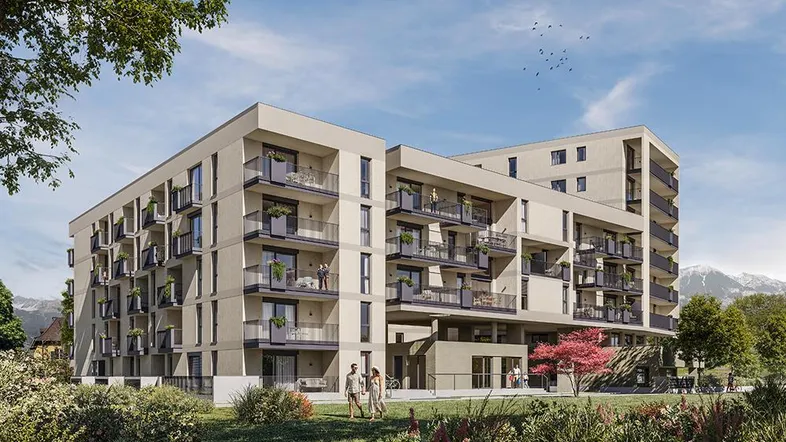 Außergewöhnliches Wohnen ganz oben – 3-Zimmer Wohnung mit XXL-Balkon