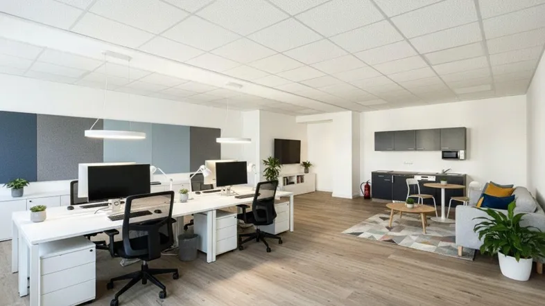 Einrichtungsbeispiel Büro (KI generiert)