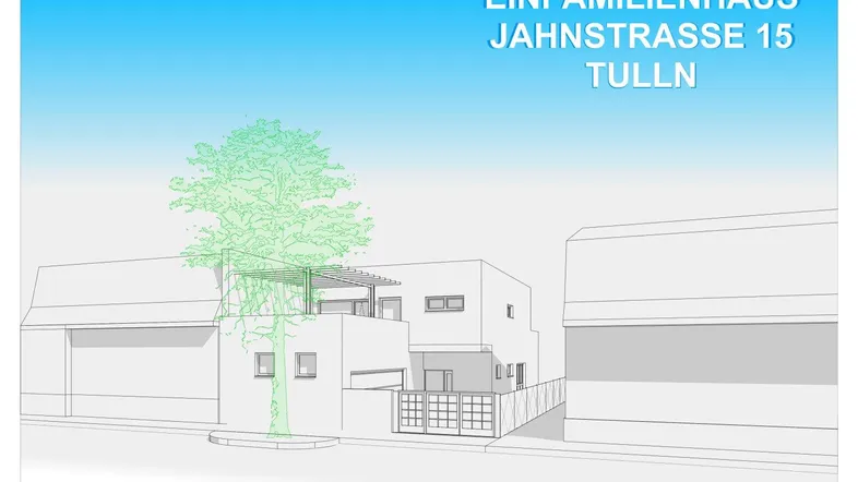 Einfamilienhaus Bebauuungsstudie