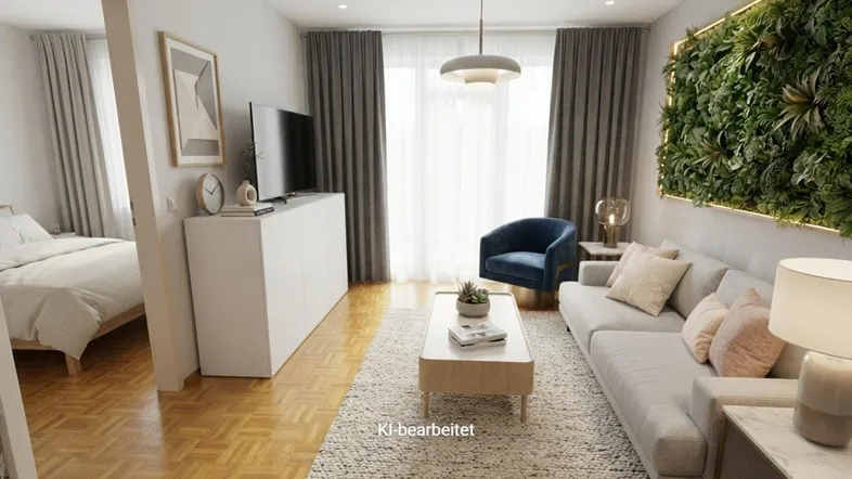 Wohnzimmer KI generiert