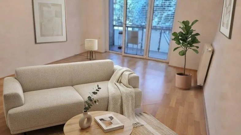 Wohnzimmer Beispiel KI