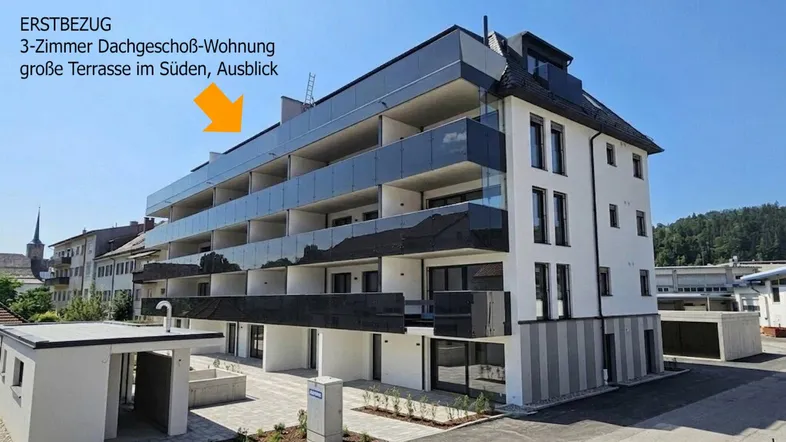3-Zimmer Dachgeschoßwohnung mit Ausblick, NEUBAU Erstbezug Professor Schlosser-Straße