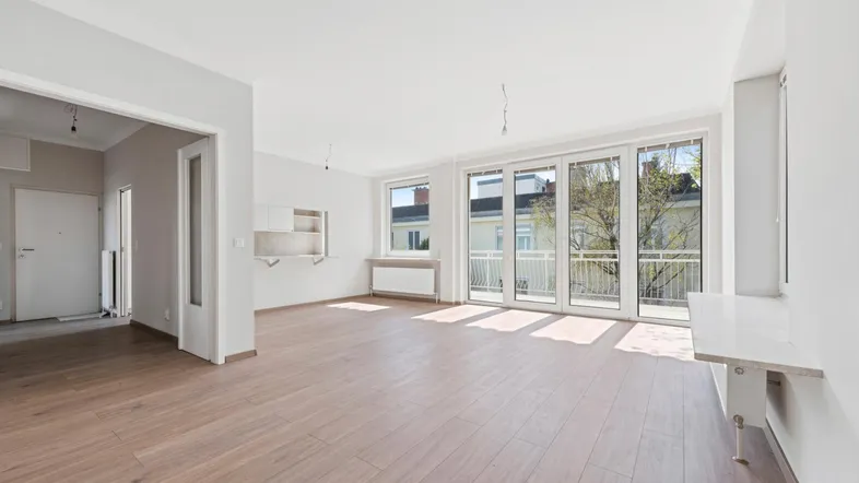 Blick zur unteren Terrasse